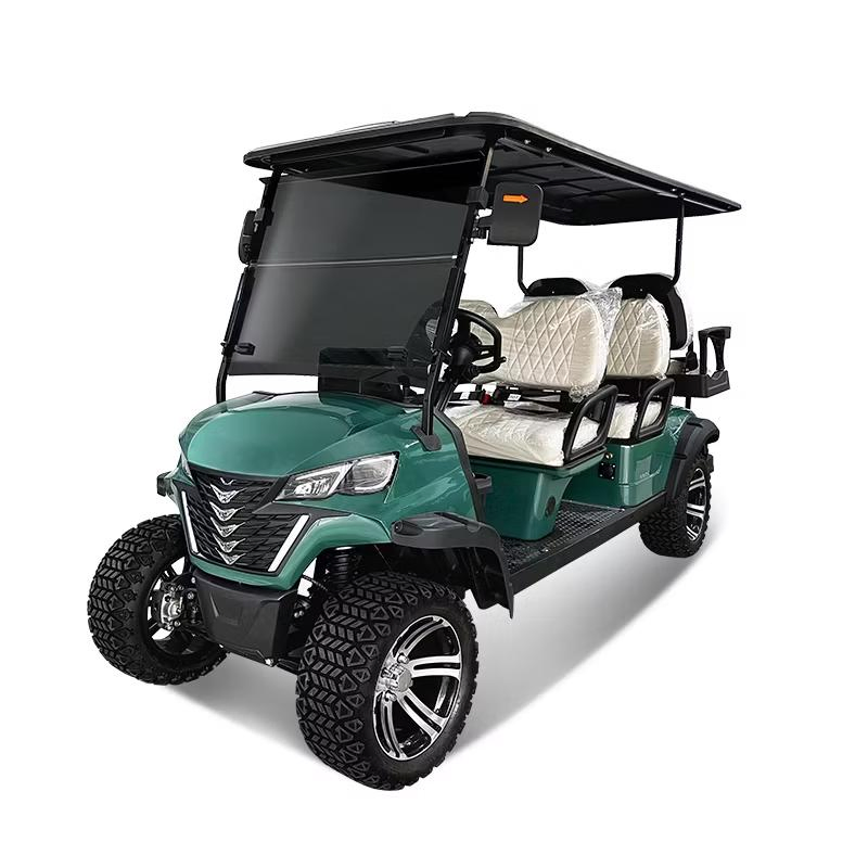 All Terrain 48V 5kw Fast Club Golf Car 6 Seater Green Electric Hunting Golf Carts for Sale