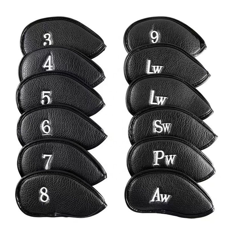 2023 Factory Wholesale Custom Golf Driver Headcover PU Leather Steel Golf Club Head Cover