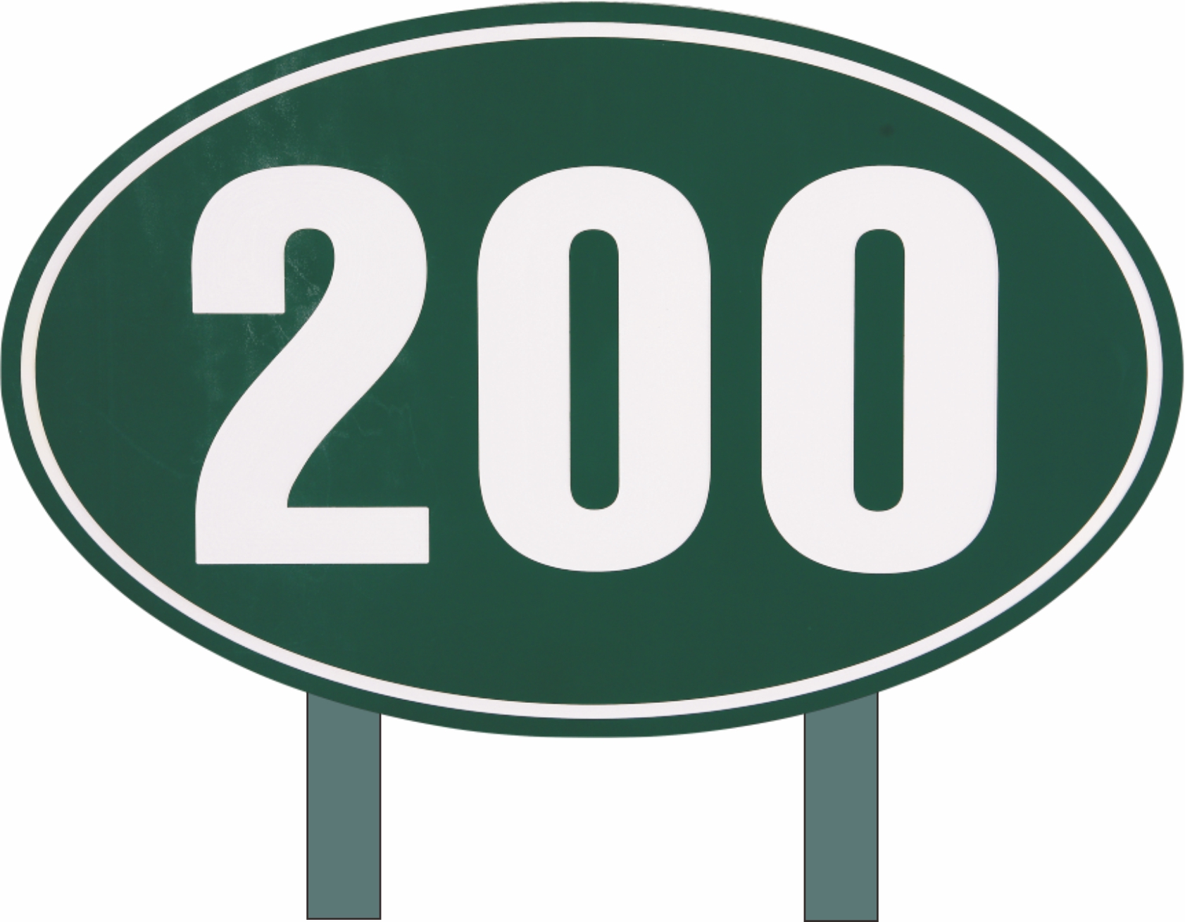 Golf Driving Range Distance Sign Golf Digital Sign Equipment Standard Distance Range Marker with Post