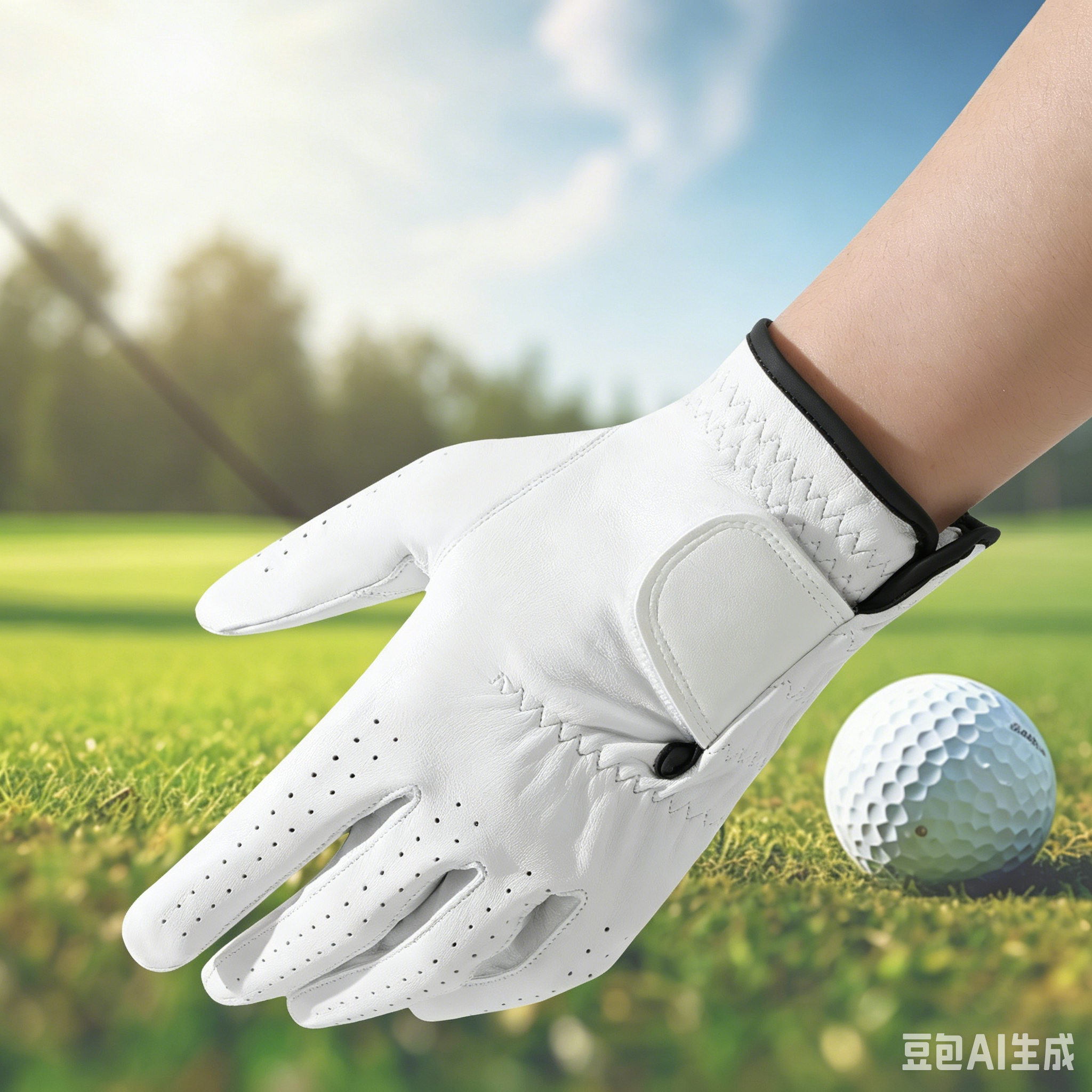 Premium Breathable Non-Slip Left Hand Men Soft Lambskin Leather Golf Gloves