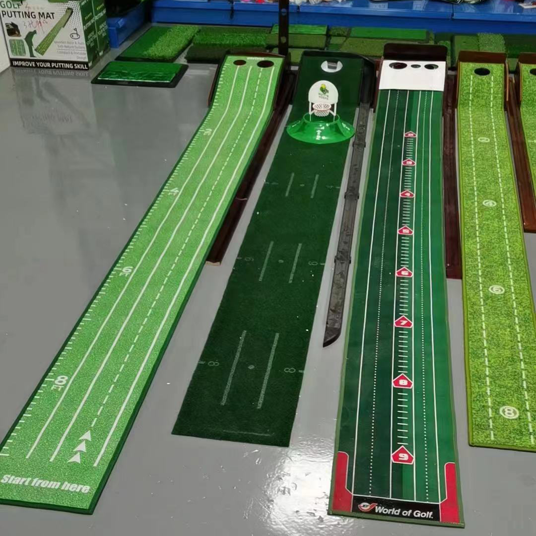 Professional Auto Ball Return Golf Putting Mat | Portable Indoor/Outdoor Training Equipment | 1/2 Hole Practice for Beginners