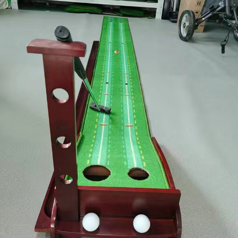 Professional Auto Ball Return Golf Putting Mat | Portable Indoor/Outdoor Training Equipment | 1/2 Hole Practice for Beginners