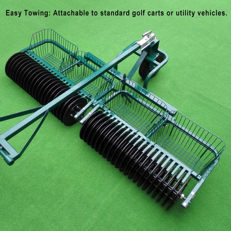 Professional Range Golf Ball Collector 2.2m Twin Line Golf Ball Picker Driving Equipment 2 Section Golf Ball Picker Machine