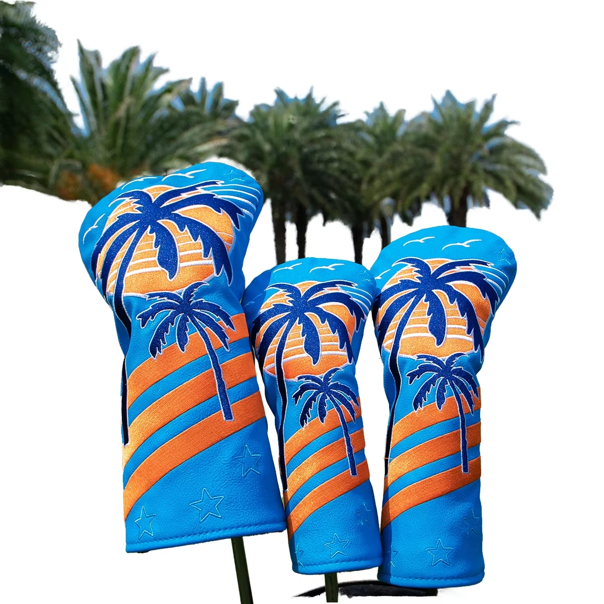 Custom golf head covers Manufacturer &amp; Supplier Premium Waterproof PU Leather Golf Head Covers