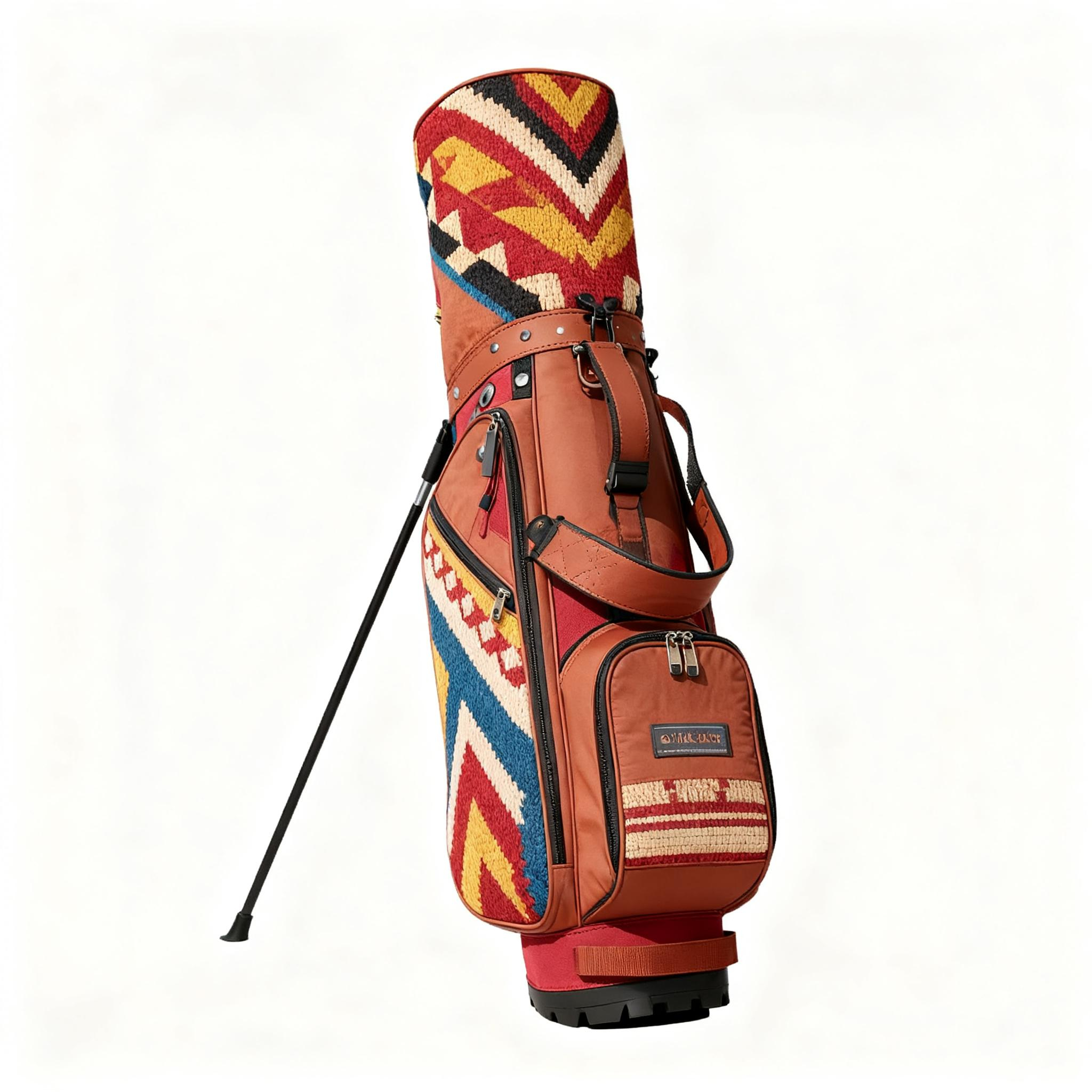 High Quality Wholesale Golf Staff Bags Lightweight Leather Materials Custom Direct OEM Manufacturer for Sports Use