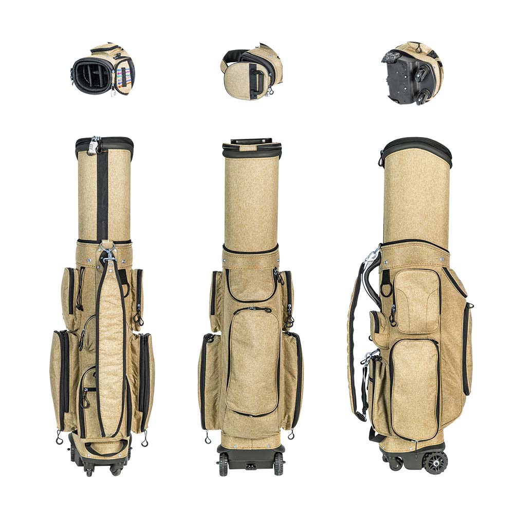 Wholesale High Quality Nylon Golf Bag Travel with Wheels Golf Bag
