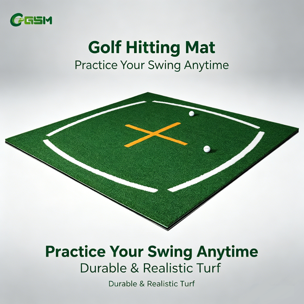 GSM Yousee Swing Practice 3D Mat Indoor and Outdoor Golf Simulator Teaching Mat Golf Training Aids