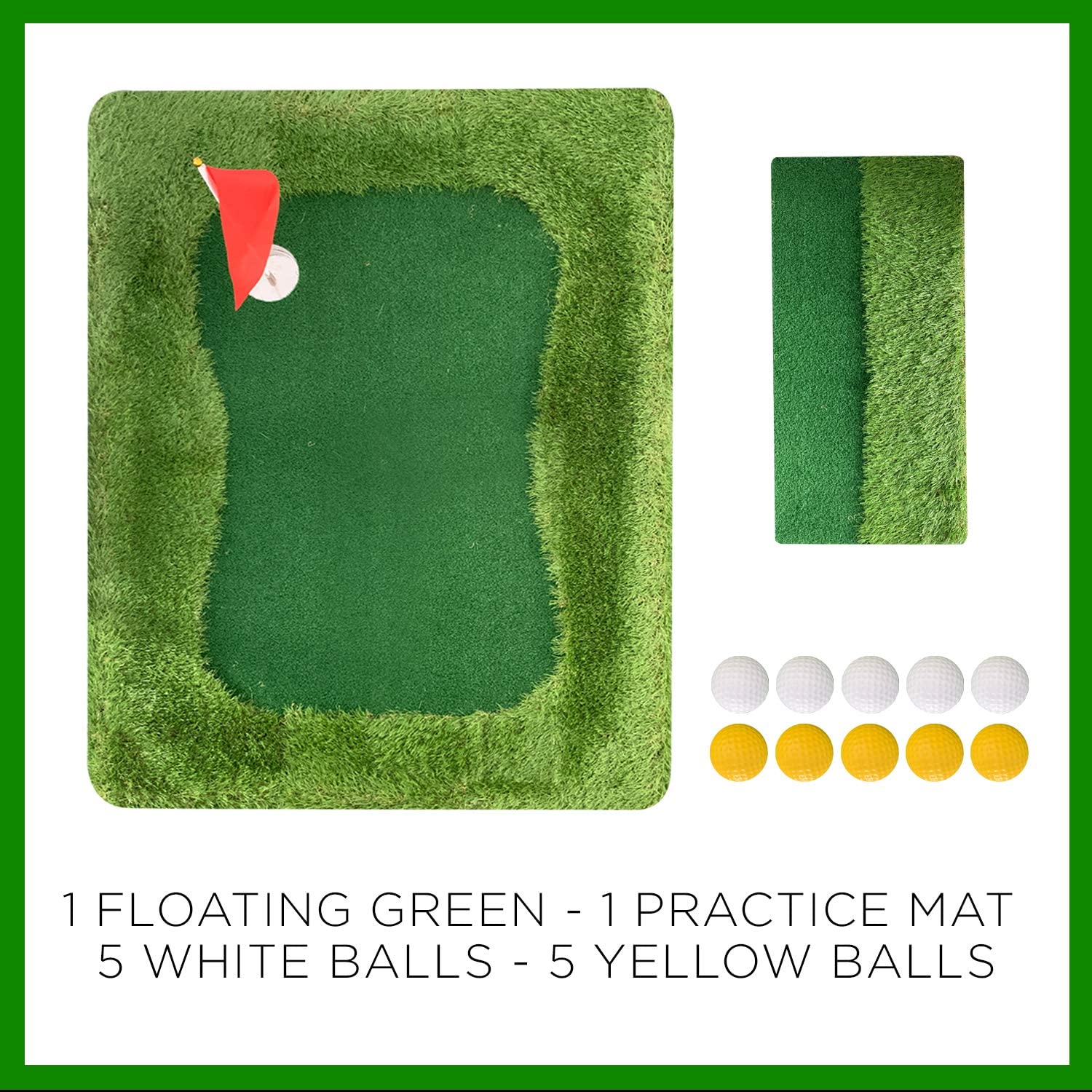 New Design Customized Mini Green Golf Course Practice Equipment Training Aid Putting Mat Office Golf Putting Set