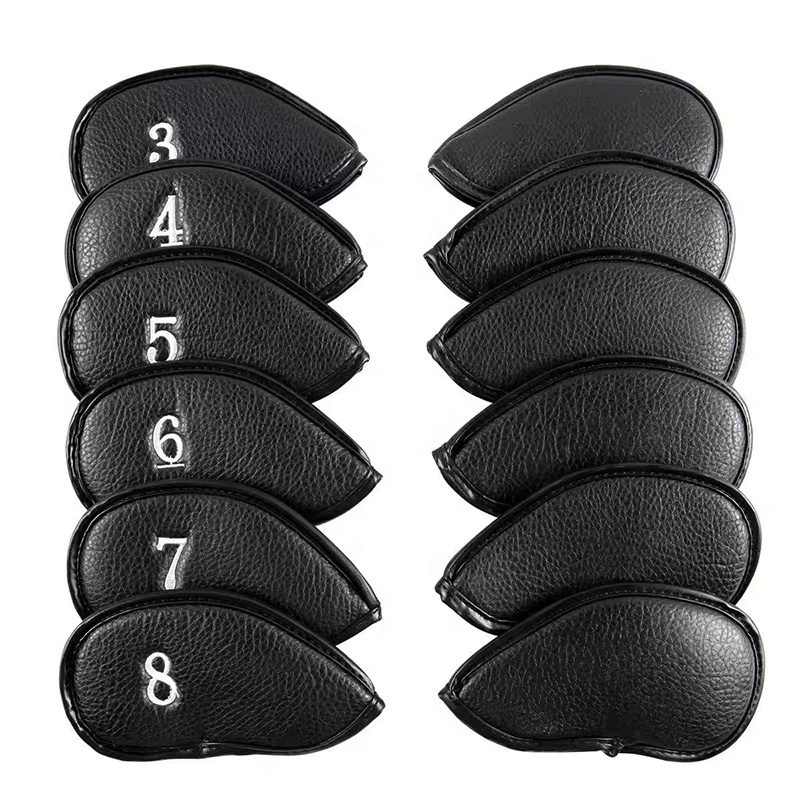 2023 Factory Wholesale Custom Golf Driver Headcover PU Leather Steel Golf Club Head Cover
