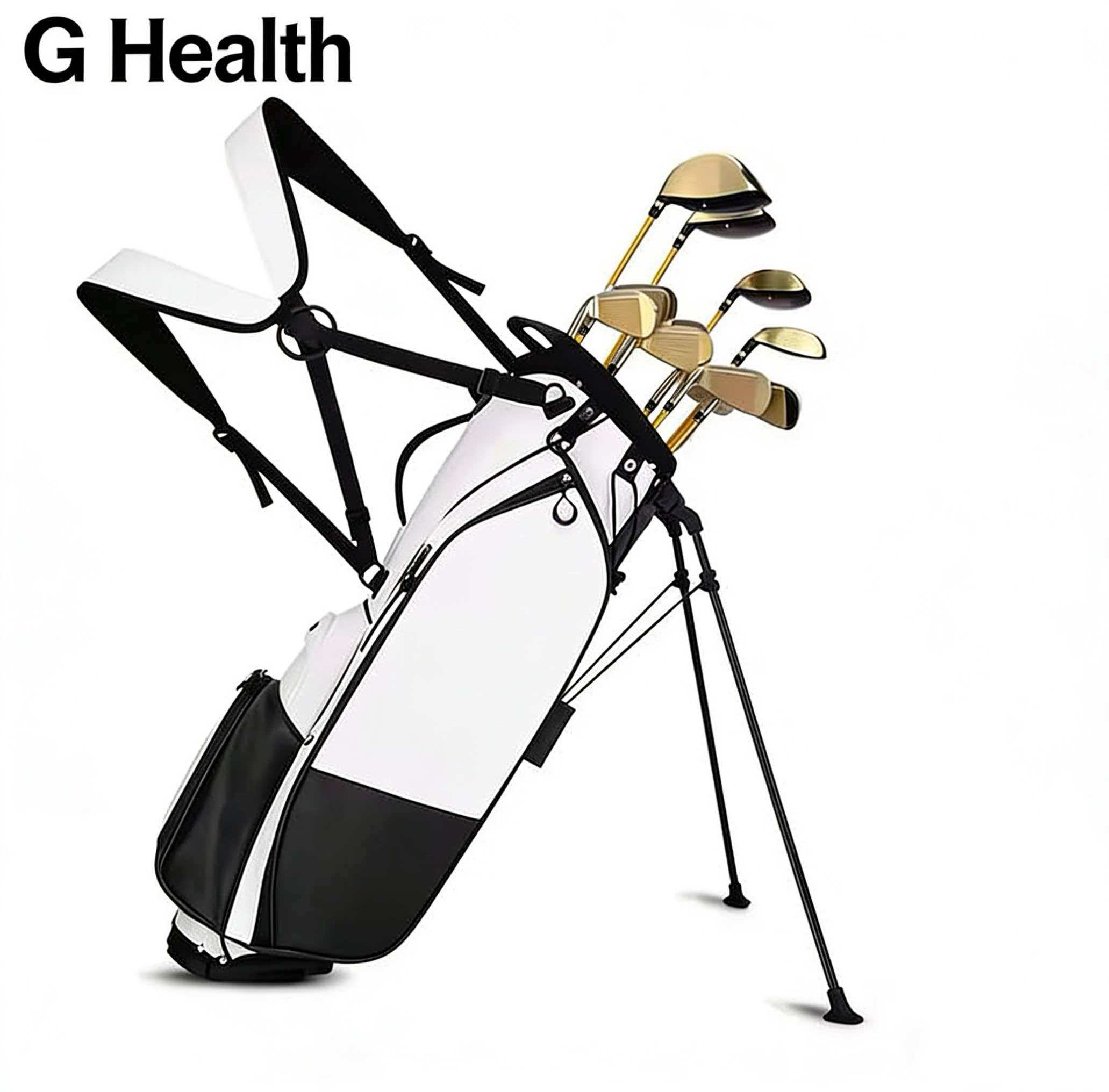 2026 GHealth Customizable Unisex High-end Manufacturer Waterproof Microfiber Leather OEM Portable Lightweight Durable Golf Bag