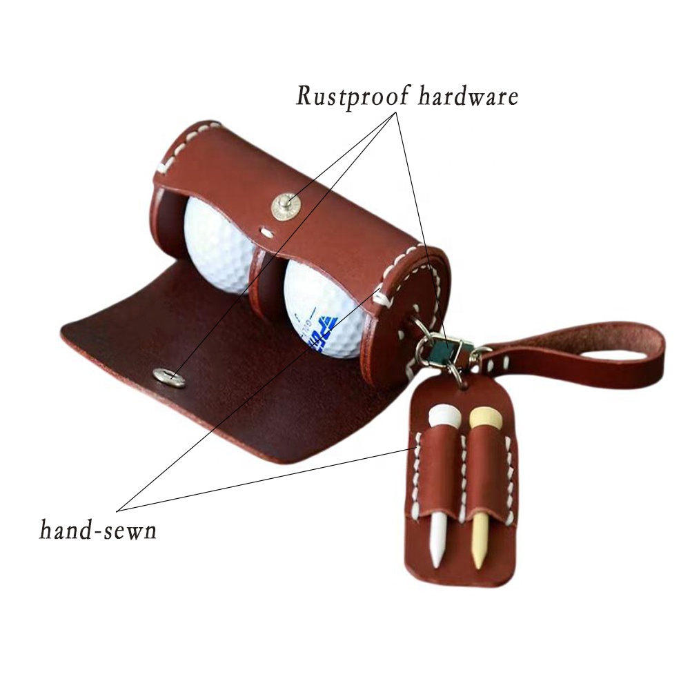 Mini Waterproof Golf Tour Carry Club Ball Sunday Pu Leather Golf Tee Travel Bags for Men Custom Golf Bag