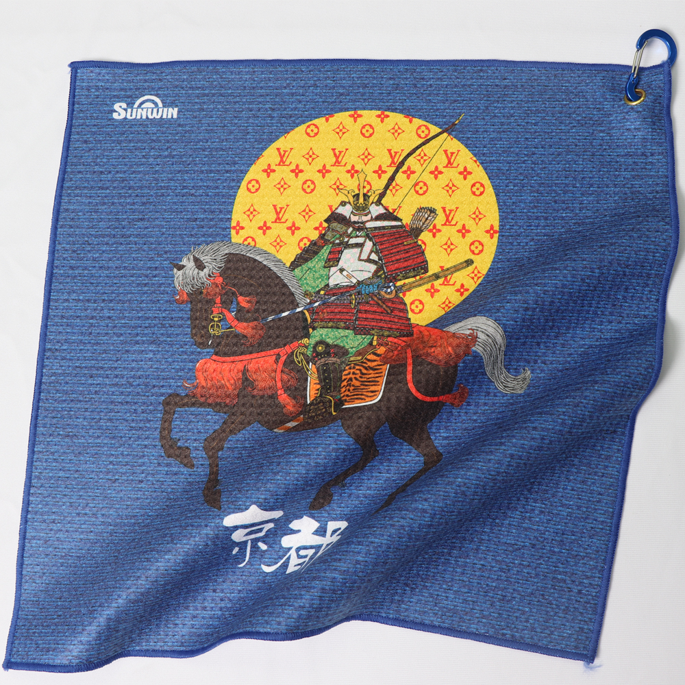New Design Custom Personalized Logo Microfiber Golf Towel