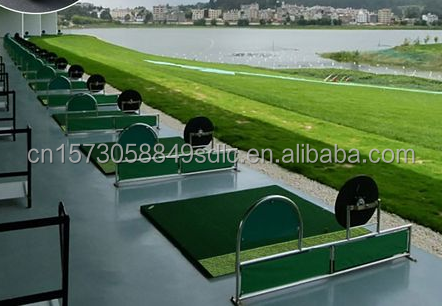 SSG Tee35 Green Curly Fiber Artificial Grass Golf Strike Mat With 35mm Pile Height 84000 Density PP Backcloth Durable 5 Years