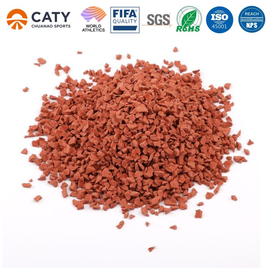 Outdoor Wet Pour Rubber Granules Sport Running Track EPDM Rubber Products