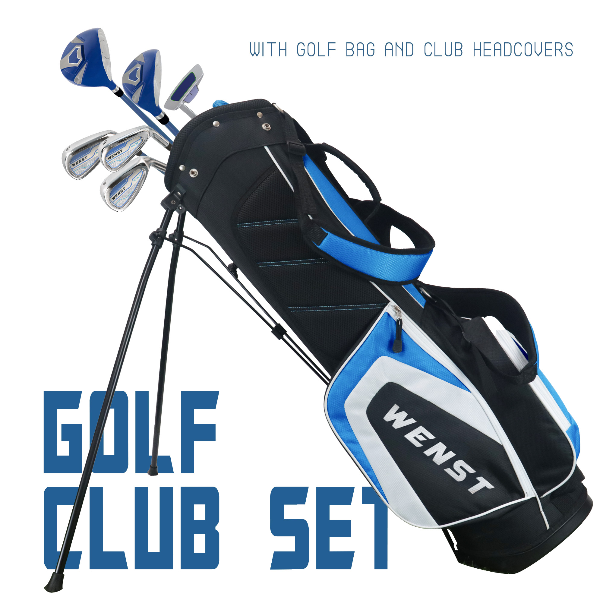 Hot Selling OEM High Quality Custom Branded Portable Junior Kids Right Handed Forged Rubber Game Used Practice Golf Club Golf