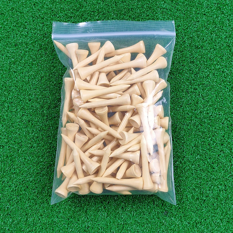 High Quality Wholesale Golf Accessories Bamboo Custom Golf Tee Durable Tees Golf Customized Logo Manufacture