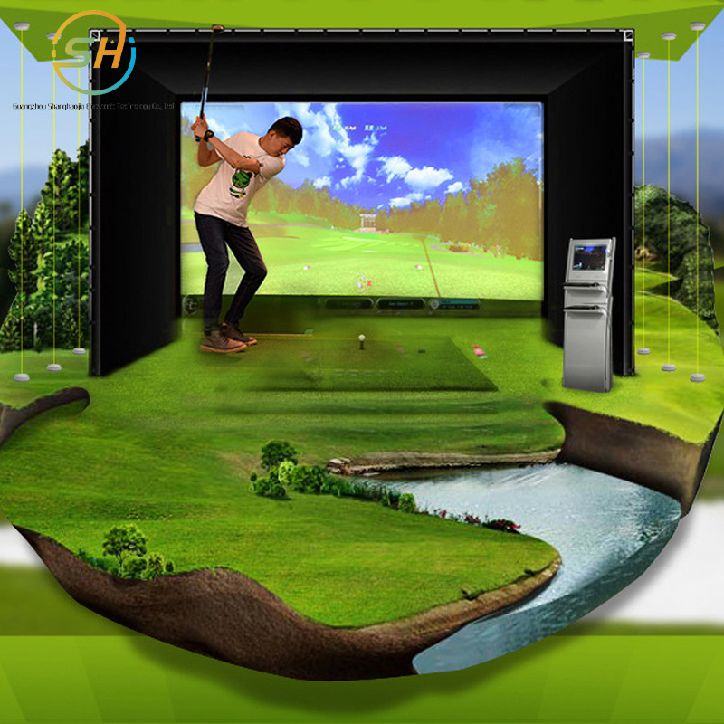 4K HD Large Screen Golf Simulator Office Stadium Leisure Simulation Equipment