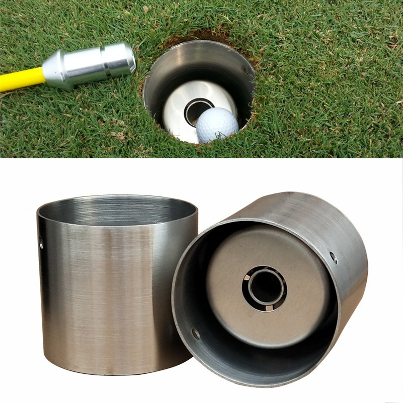 Professional Training Course Equipment Copper Stainless Steel Golf Hole Cup Sporty Golf Accessories for Practice Courses
