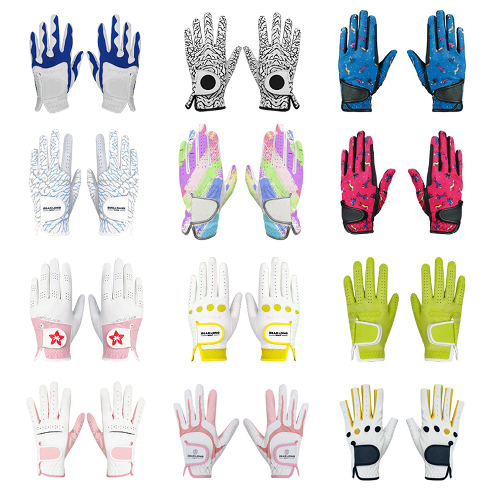 Wholesale Professional Cabretta Genuine Leather Golf Gloves with Custom Logo Right Hand for Sports and Cycling