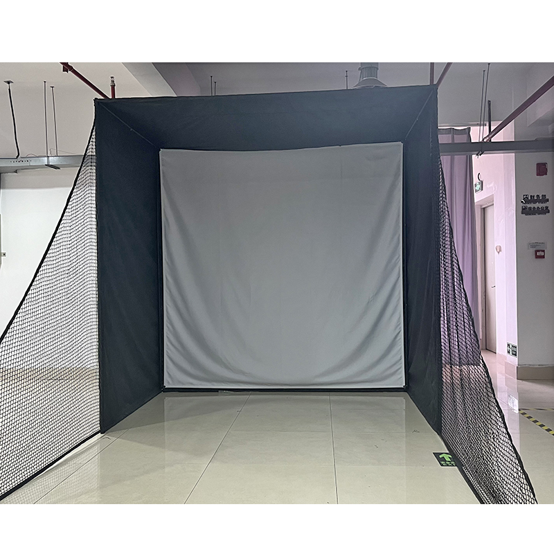 Factory Pro 10 X 8 Ft Golf Simulator Enclosure Net - Complete Set With Frame And HD Impact Screen Kit