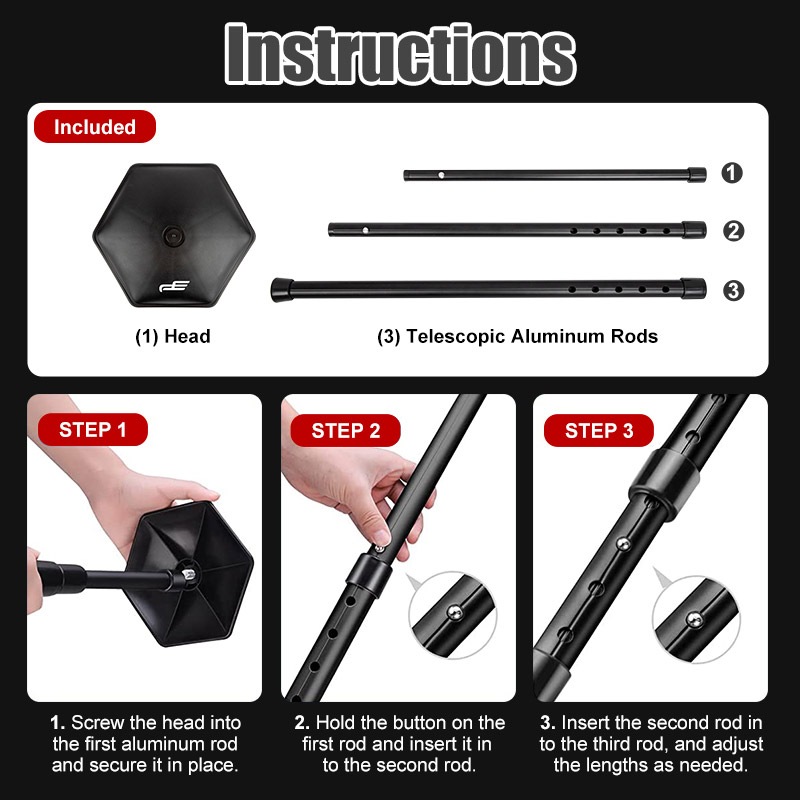 PLAY EAGLE 2023 New Golf Travel Bag Support Rod Adjustable Golf Bag Holder Popular Golf Accessories