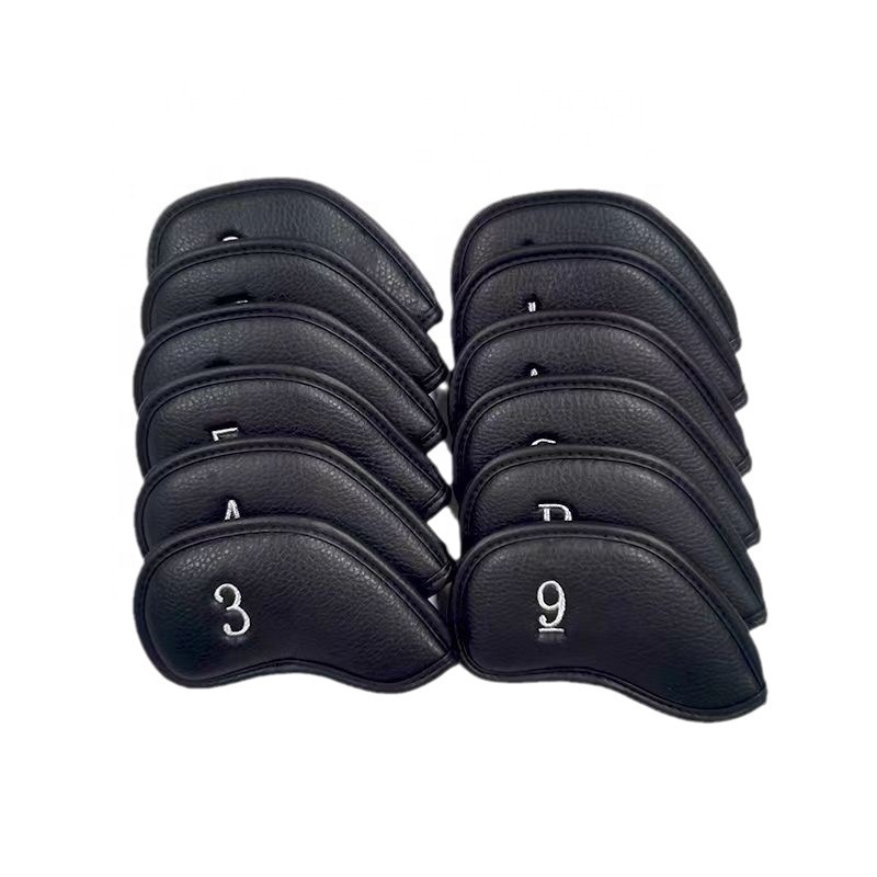 2023 Factory Wholesale Custom Golf Driver Headcover PU Leather Steel Golf Club Head Cover