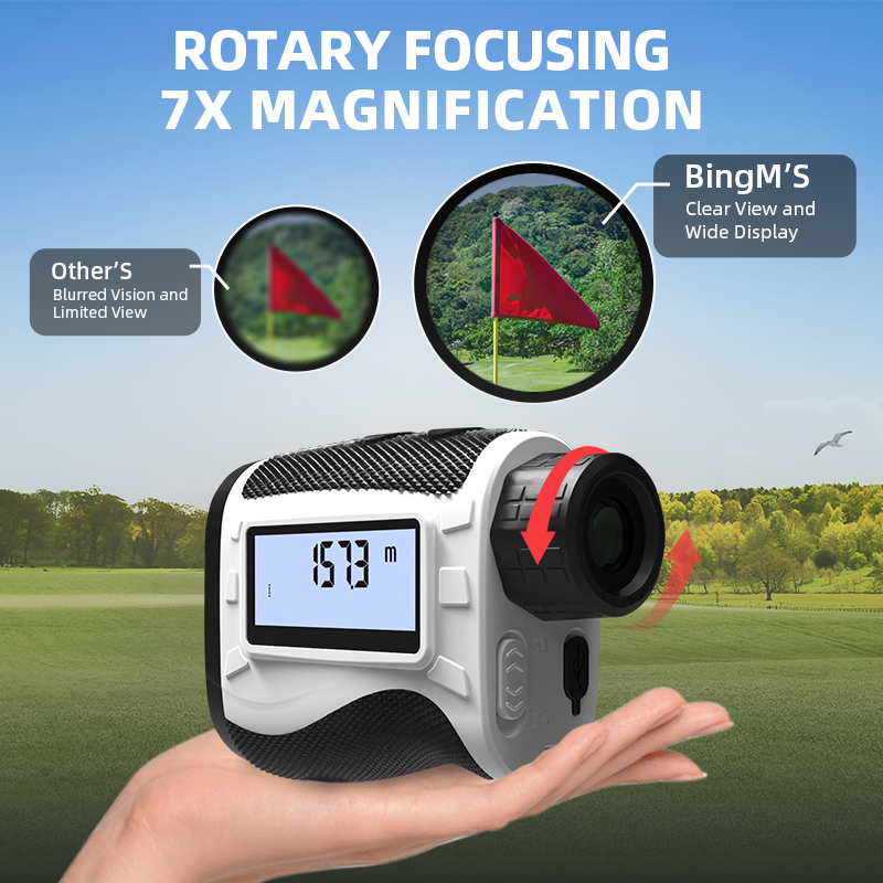 OEM Wholesale Laser Golf Rangefinder Digital LCD Display Measure Hunting Strength Merchant Range Finder