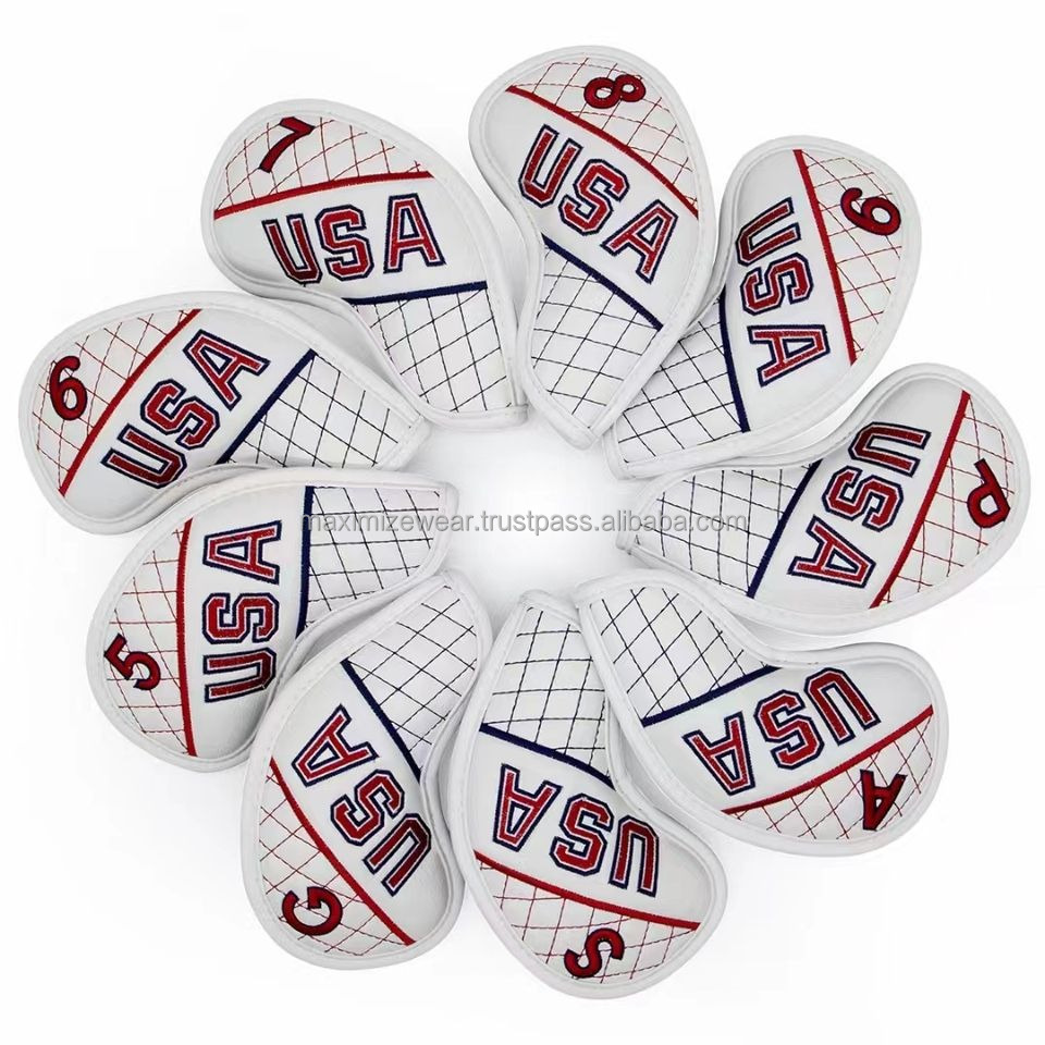 Wholesale Factory OEM Custom logo Embroidery Golf Head Covers High Quality Golf Driver Headcover Club