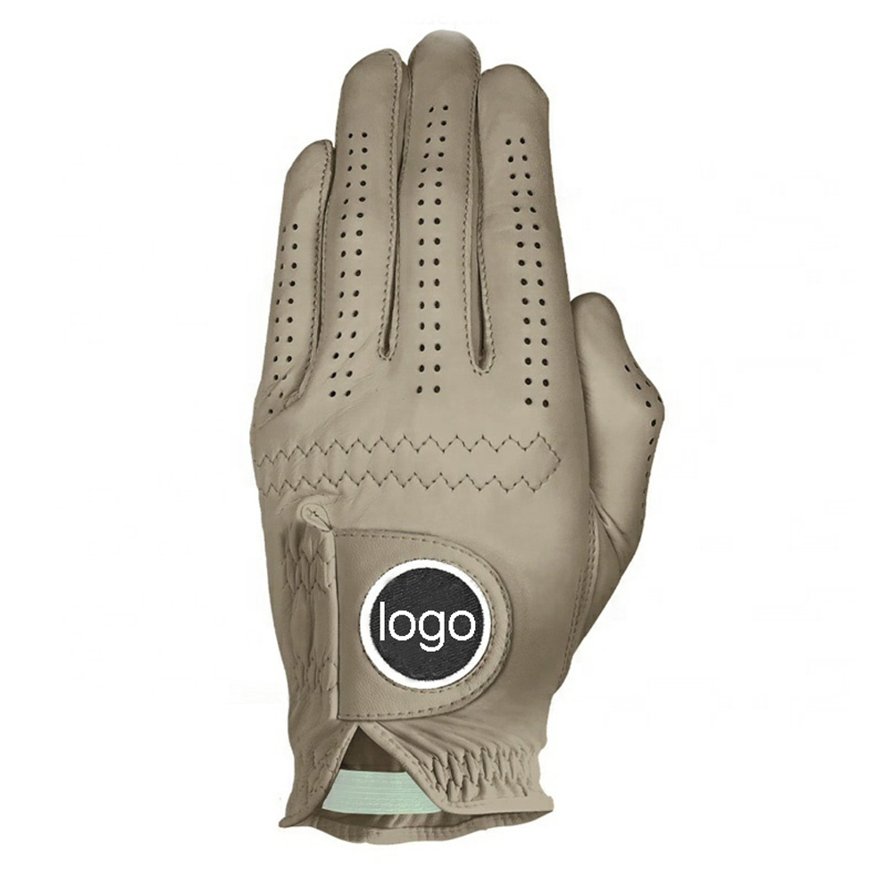 Manufacturer Custom Golf Gloves Cabretta Leather Magnetic Ball Marker Left/Right Hand
