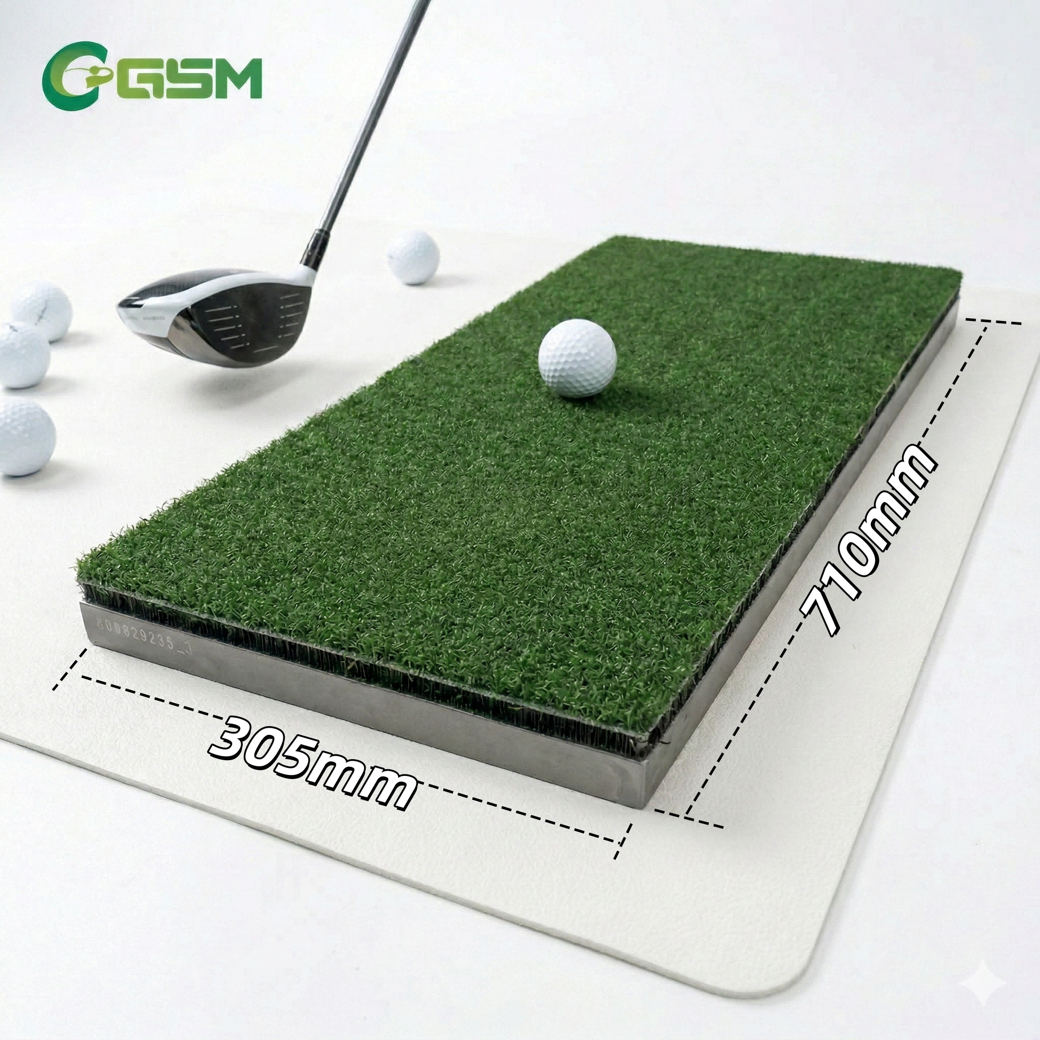 Golf Hitting Strip Golf Mat 3D Professional Golf Training Hitting Mat with Insert Strips Hitting Mat