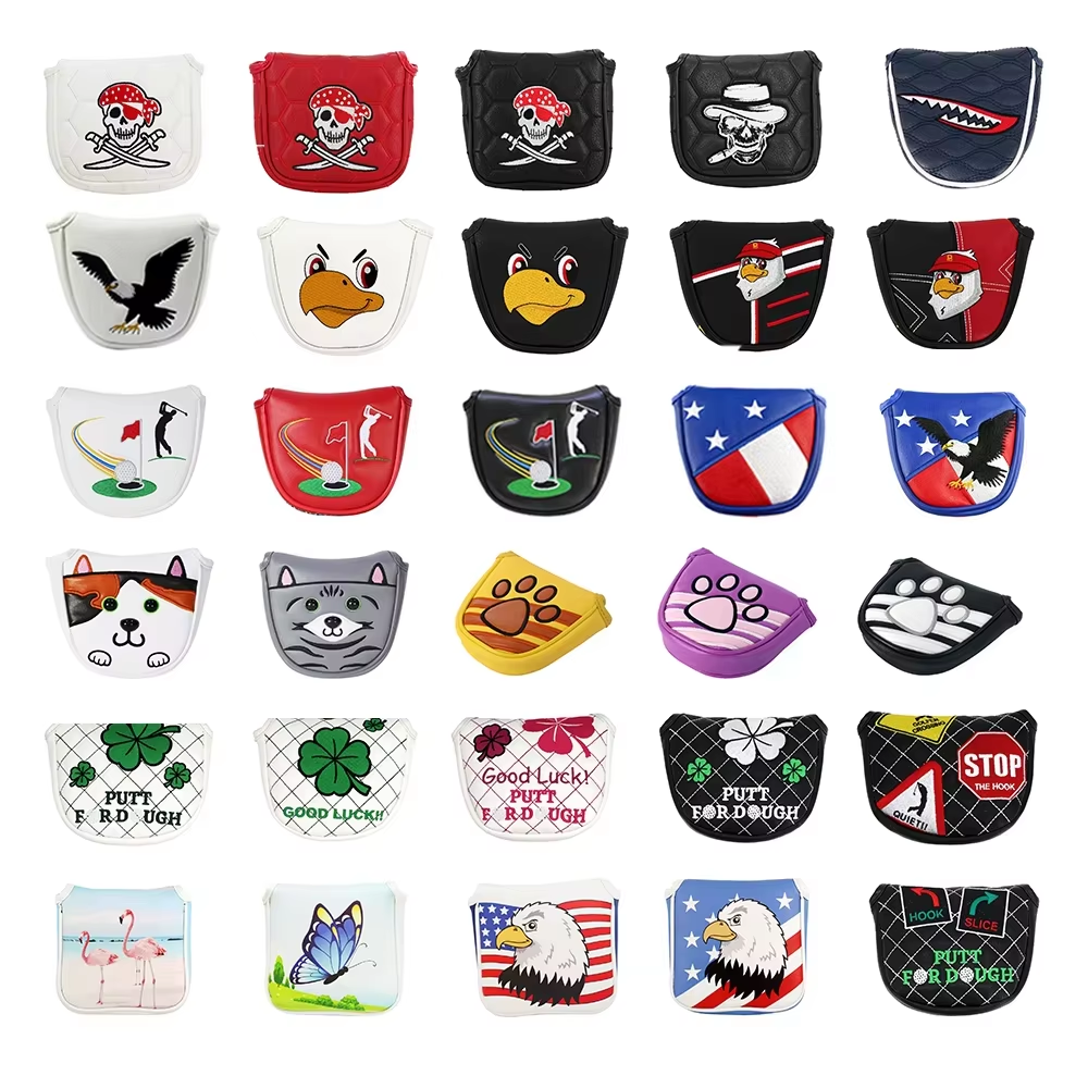 Custom Golf Driver Headcover OEM ODMGolf Blade Mallet Putter Head Cover Golf Head Covers Set Golf Head Covers Custom