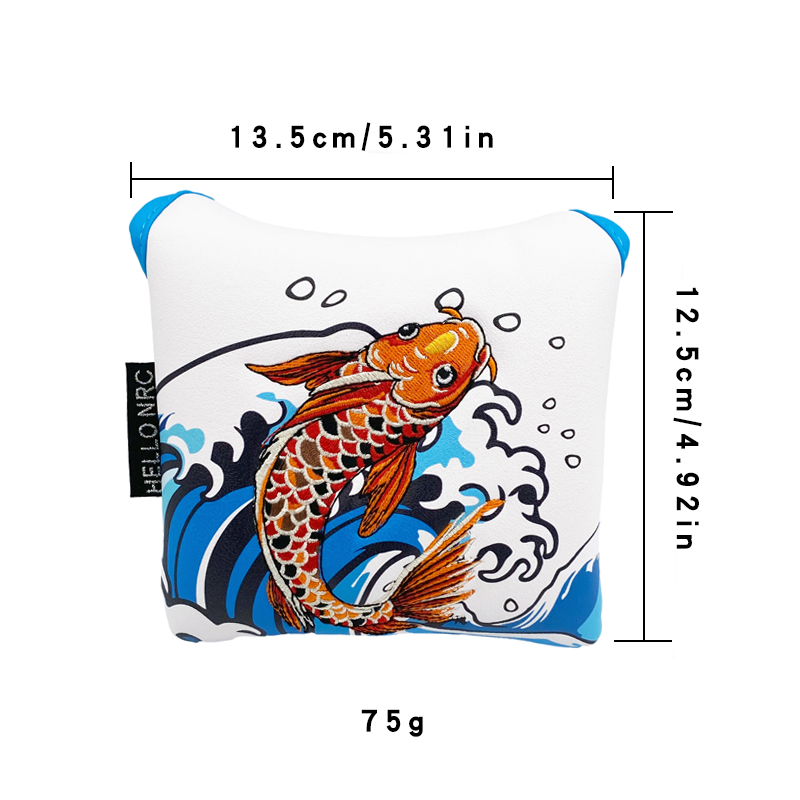 OEM/ODM Manufacturer Custom Logo Golf Putter Cover PU Durable with Embroidery Waterproof &amp; Magnetic Golf Club Head Cover