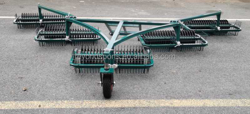 Golf Course Equipment Golf Range Picker 3 Section Golf Ball Pick up Harvester Machine With Basket