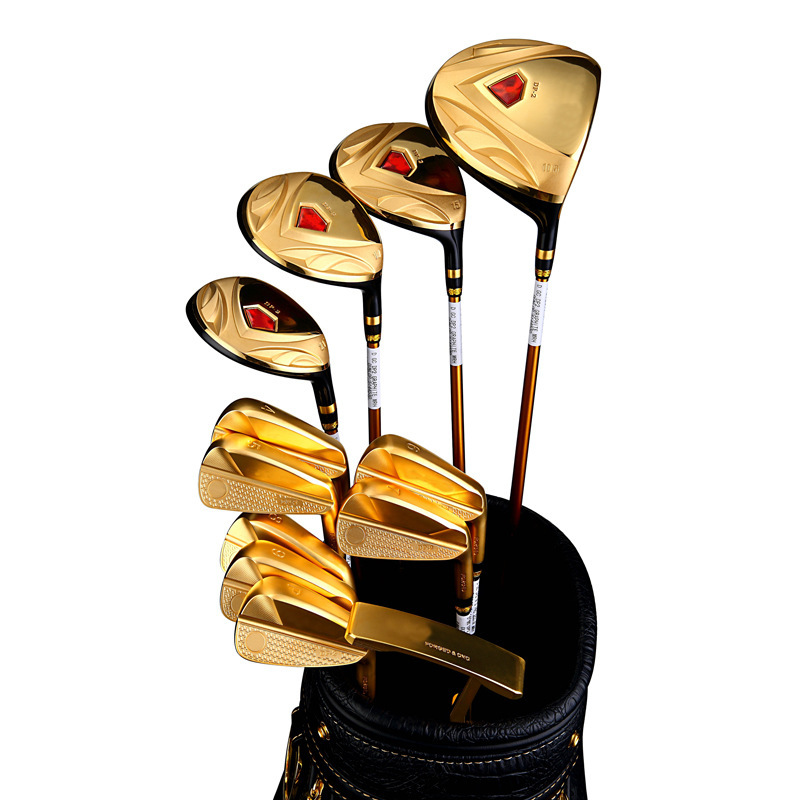 Manufacturer's Special Genuine Gold Electroplating Customized Golf Club Made of 7 Iron, Whole Piece Forged with Soft Iron
