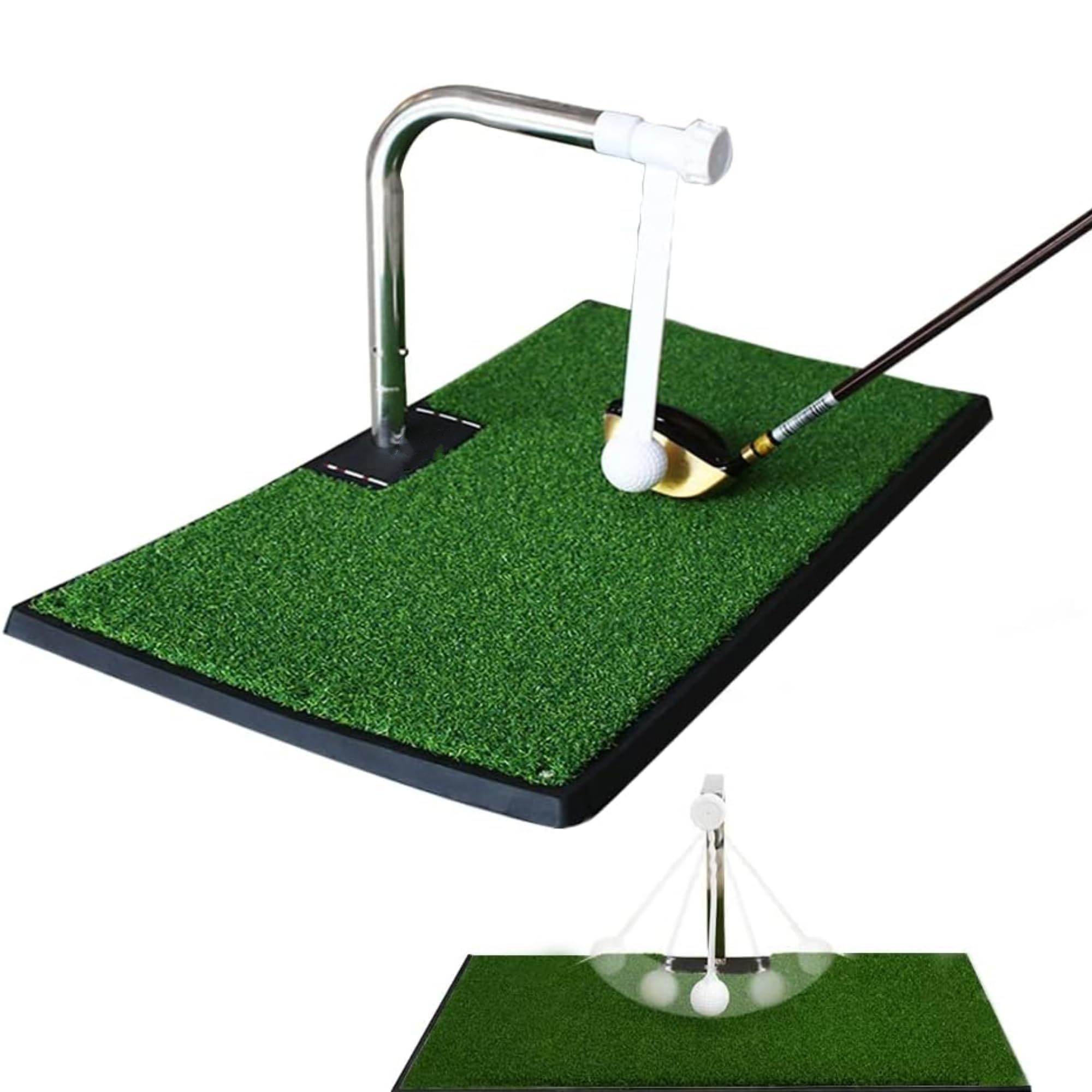 New Design Golf Driving Range Mat Chipping Mat Golf Swing Practice Trainer 360 Rotation Golf Swing Mat