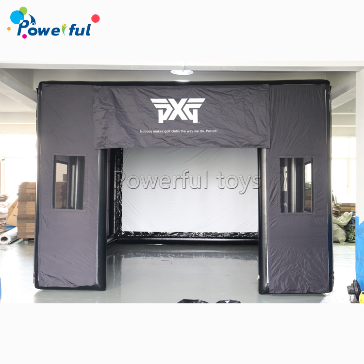 Outdoor Club Event Golf Driving Range Enclosure Inflatable Golf Simulator Tent for Sale