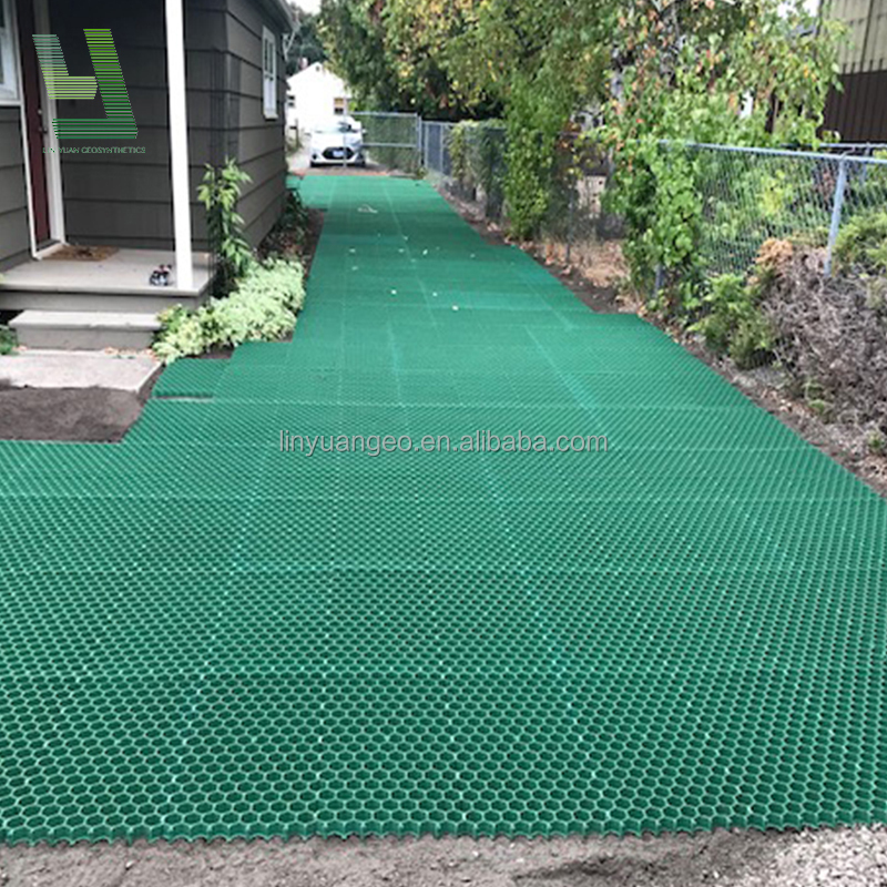 HDPE Grass Paver Grid For Parking Lot And Driveway Ground Stabilization