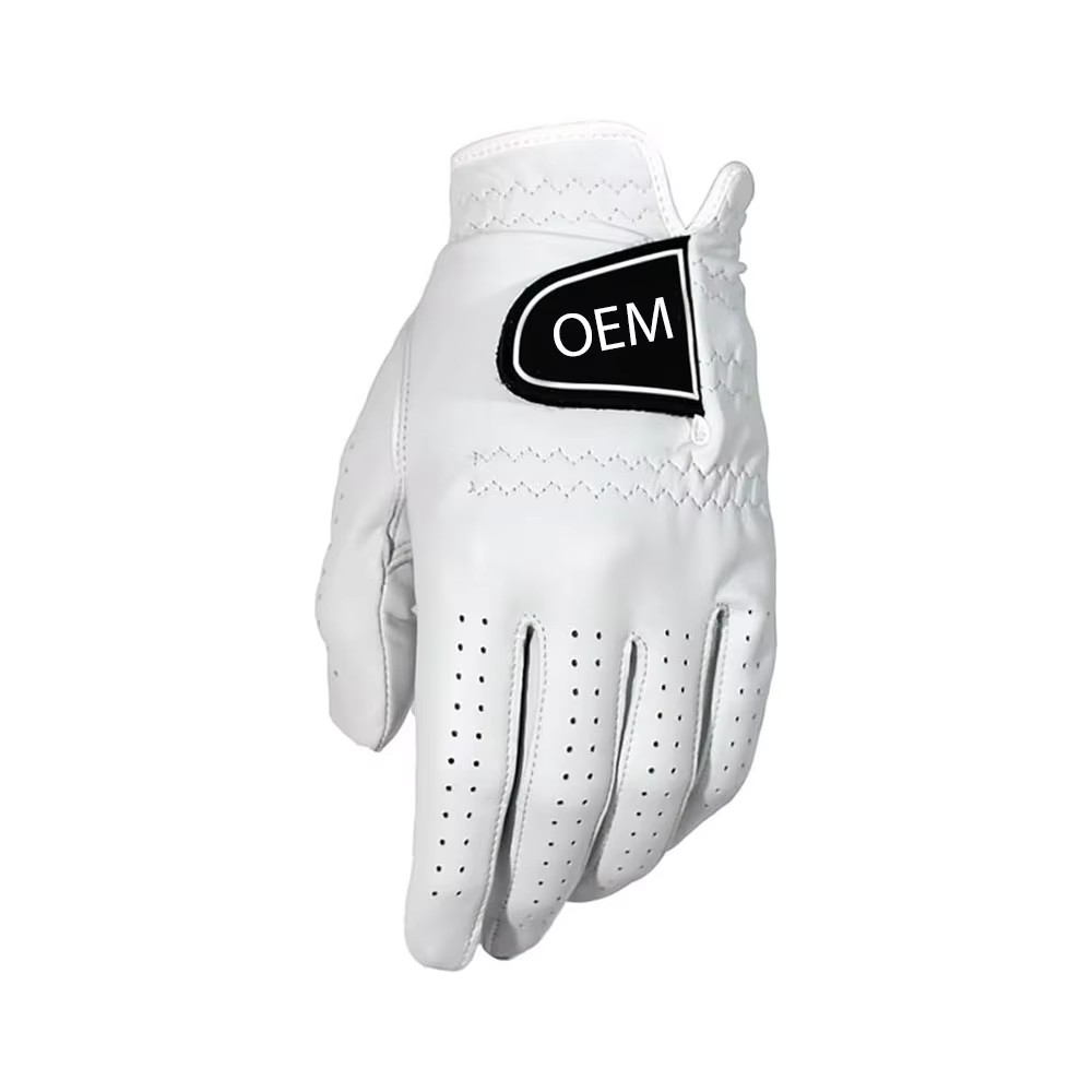 Source Premium Custom Fit Golf Gloves Cabretta Leather Pu Hybrid Design Branding Men's Sizes Oem Ultra Durability Sports