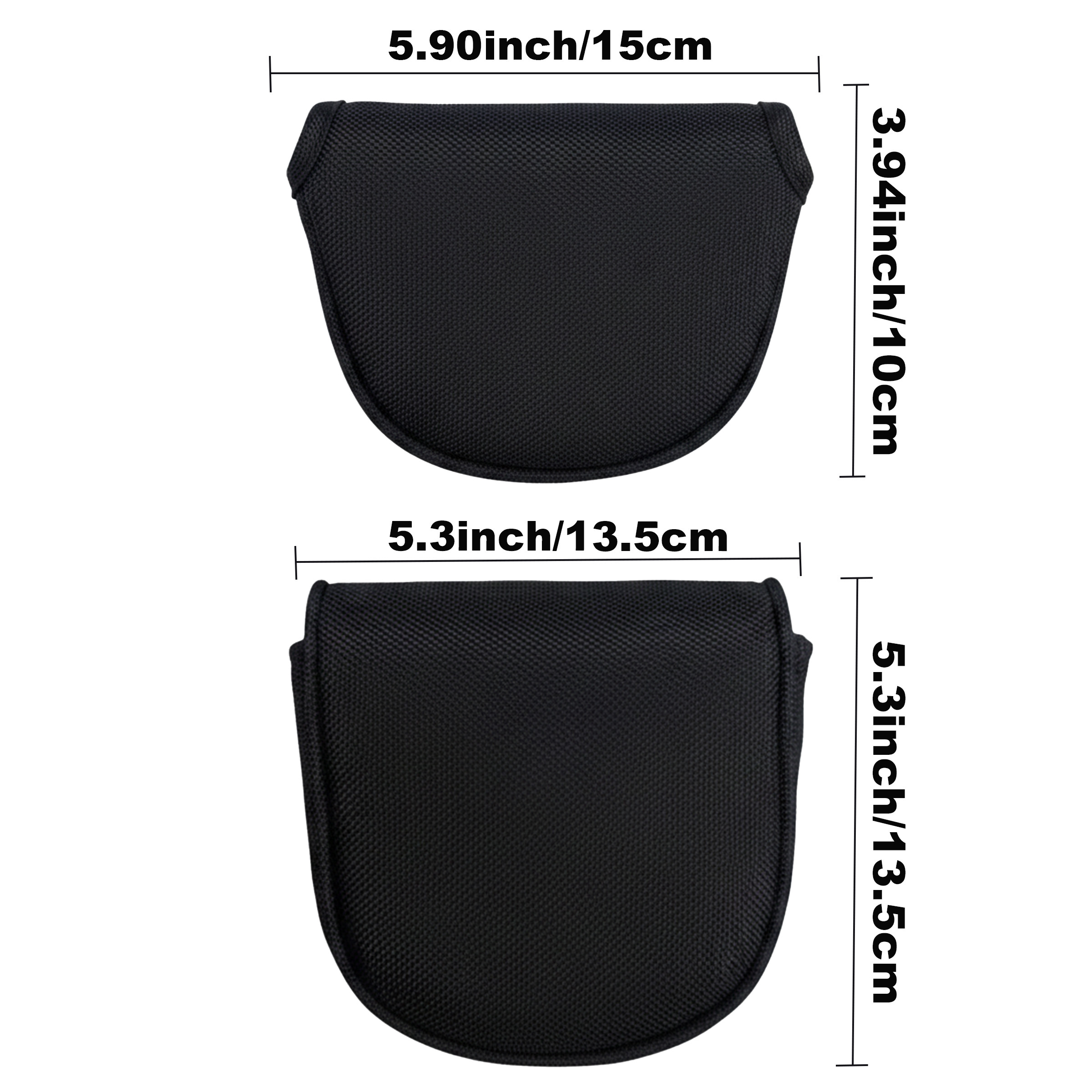 Custom LOGO Durable Golf Putter Headcover Scratch-Resistant High-Density Nylon Magnetic Closure Solid Colors