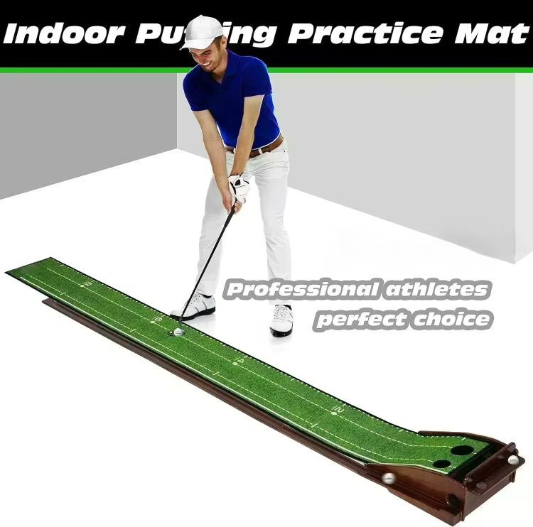 Automatic Ball Return Golf Putting Mat Mini Golf Swing Course Trainer Enhanced Training for Golf Training Aids