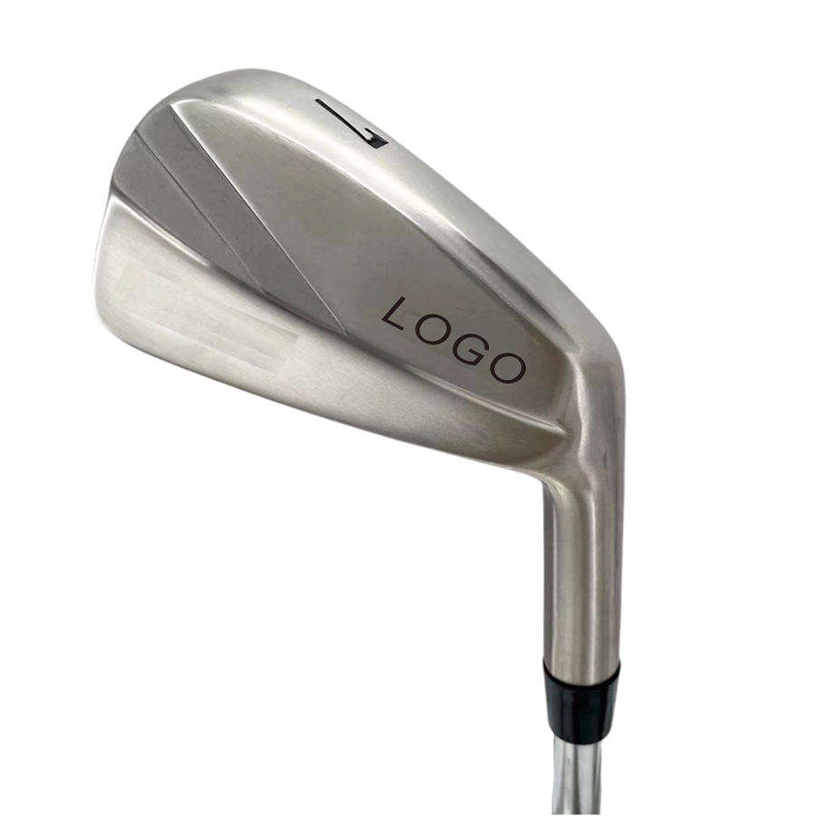 High Quality Right Handed Stainless Steel Muscle Back Golf Irons Customized Logo Blade Set with Rubber Grip for Dexterity