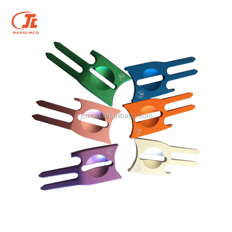 OEM Golf Divot Repair Tools Parts Manufacture Custom Golf Accessories Divot Repair Tool Zinc Metal Colorful Fork Accessory