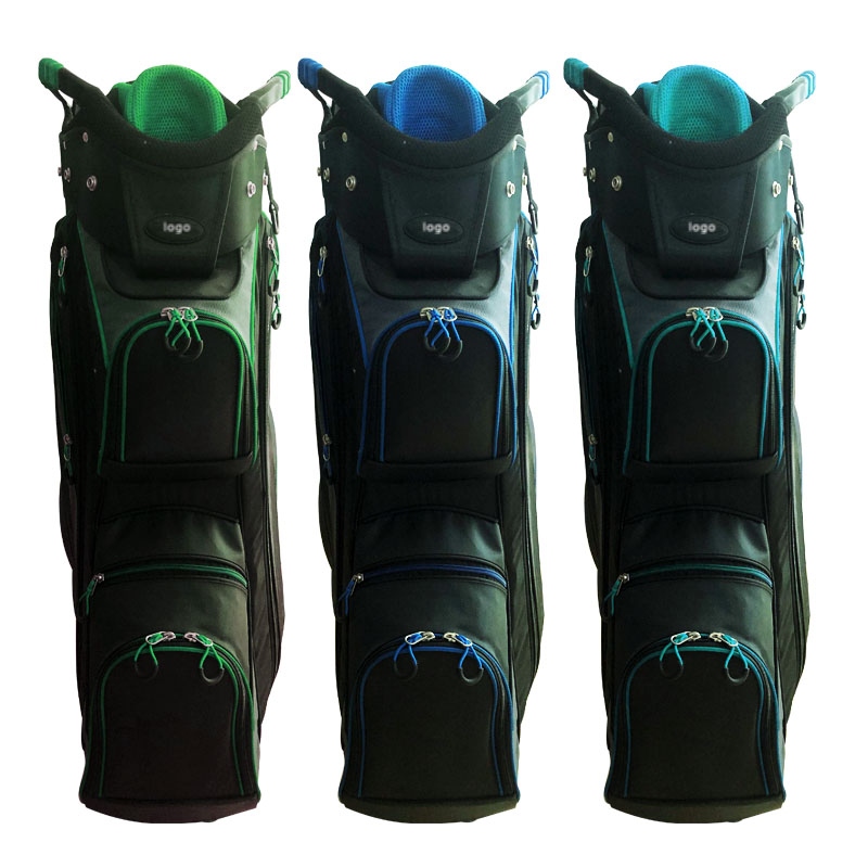 Factory Production 14 Ways Golf Club Bag Custom Branded Ladies Nylon Golf Cart Bags