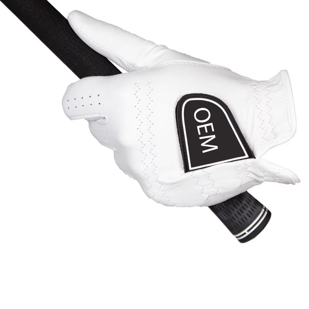 Source Premium Custom Fit Golf Gloves Cabretta Leather Pu Hybrid Design Branding Men's Sizes Oem Ultra Durability Sports