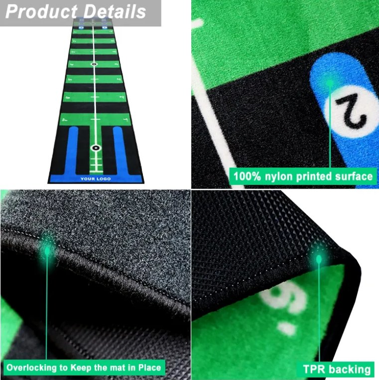 Custom Golf Driving Range Putting Mat Indoor Practice Training Golf Mat