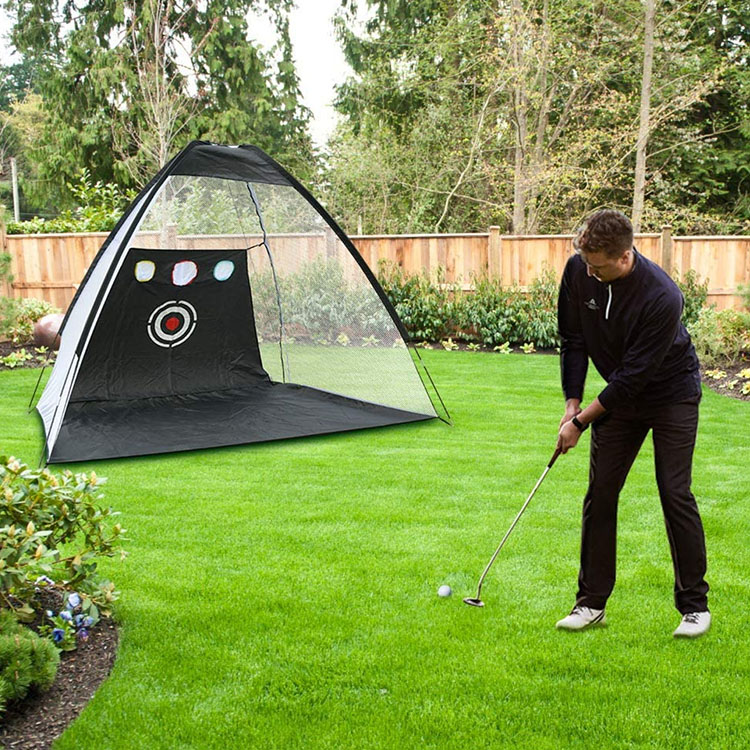 Portable Golf Hitting Net Outdoor Golf Practice Net Indoor Golf Swing Training Aids Driving Hit Cage Net