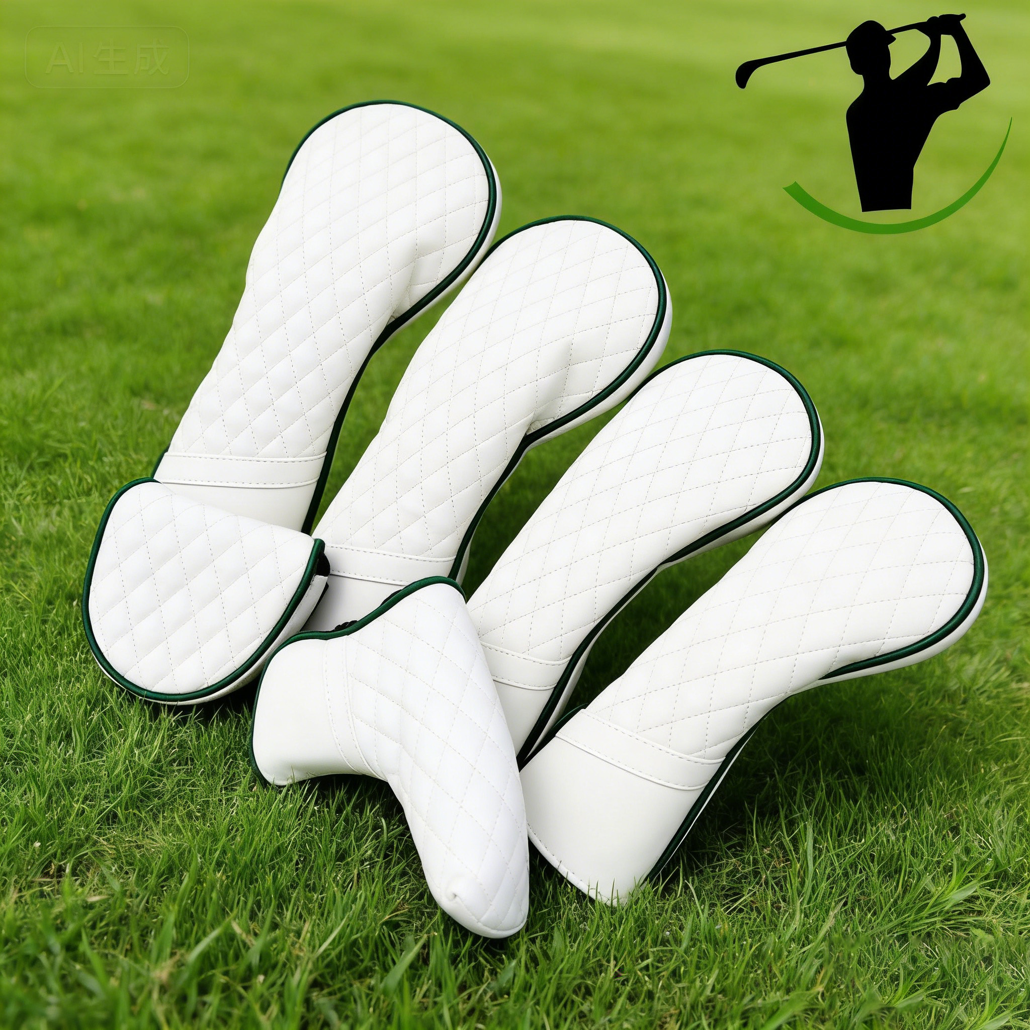 Source Factory Custom Logo Waterproof Eco-Friendly PU Leather Golf Club Covers | Factory Direct Wholesale Golf Accessories Golf