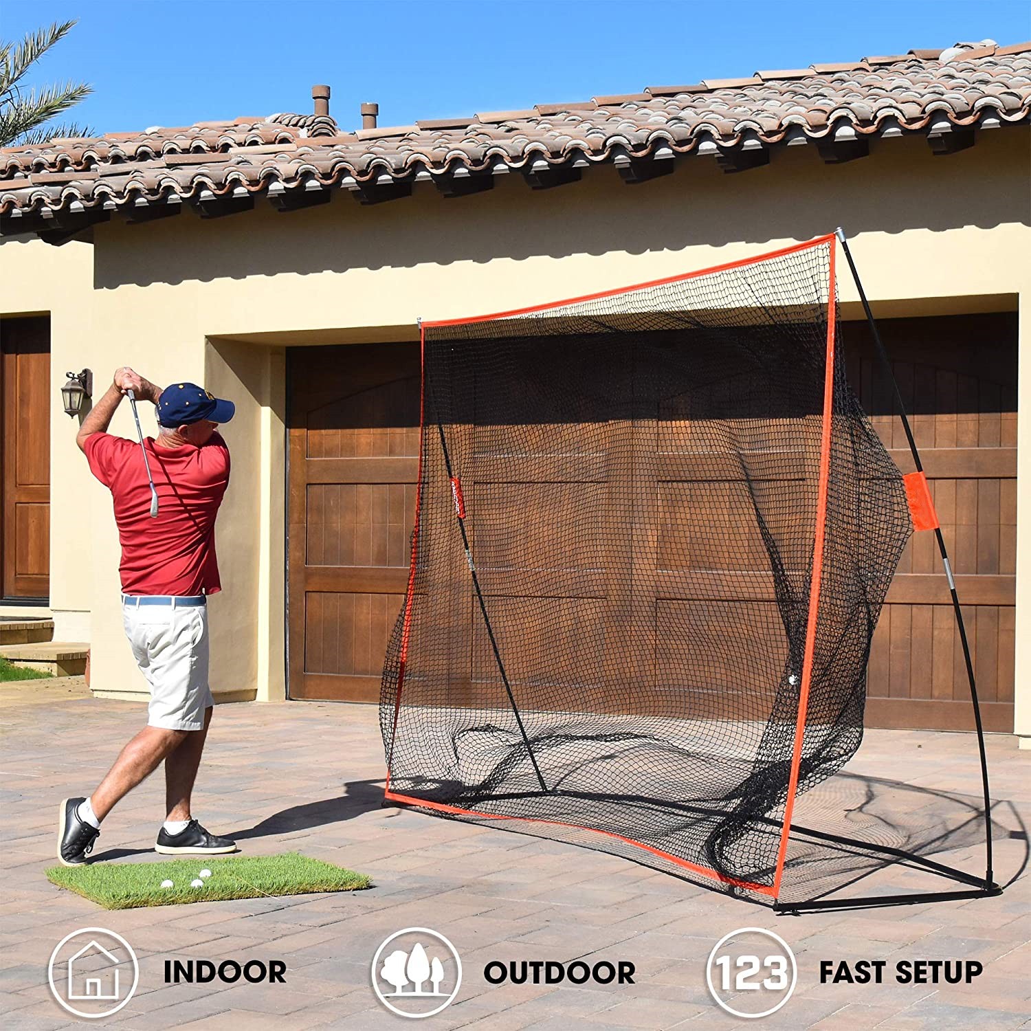 GN02A Low Price Golf Driving Range Hitting Nets Backyard Golf Nets Manufactured in China