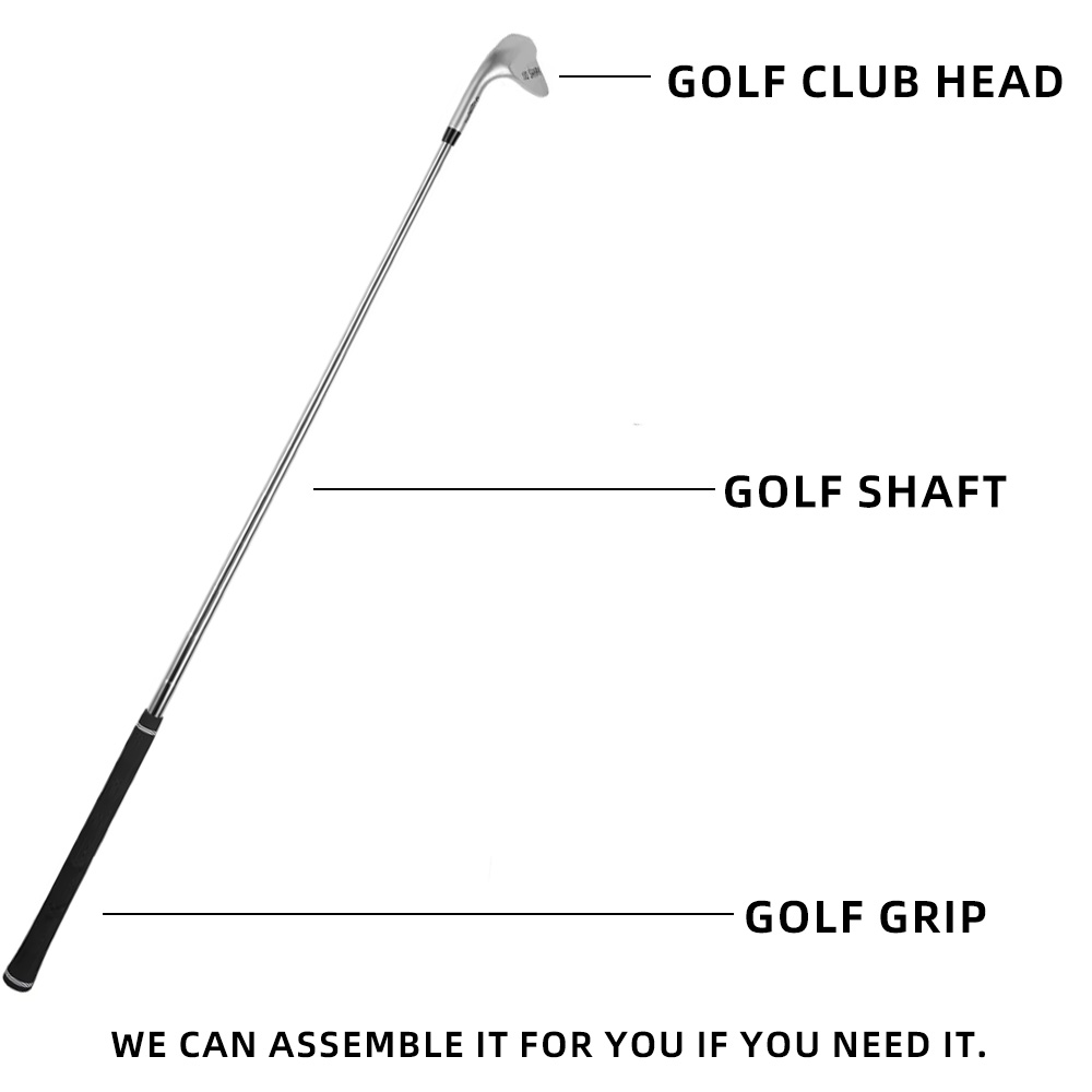 Factory Wholesale High Quality OEM Custom Forged CNC Milling Sand Sliver Black Men's Right 52 Degree Golf Club Wedge