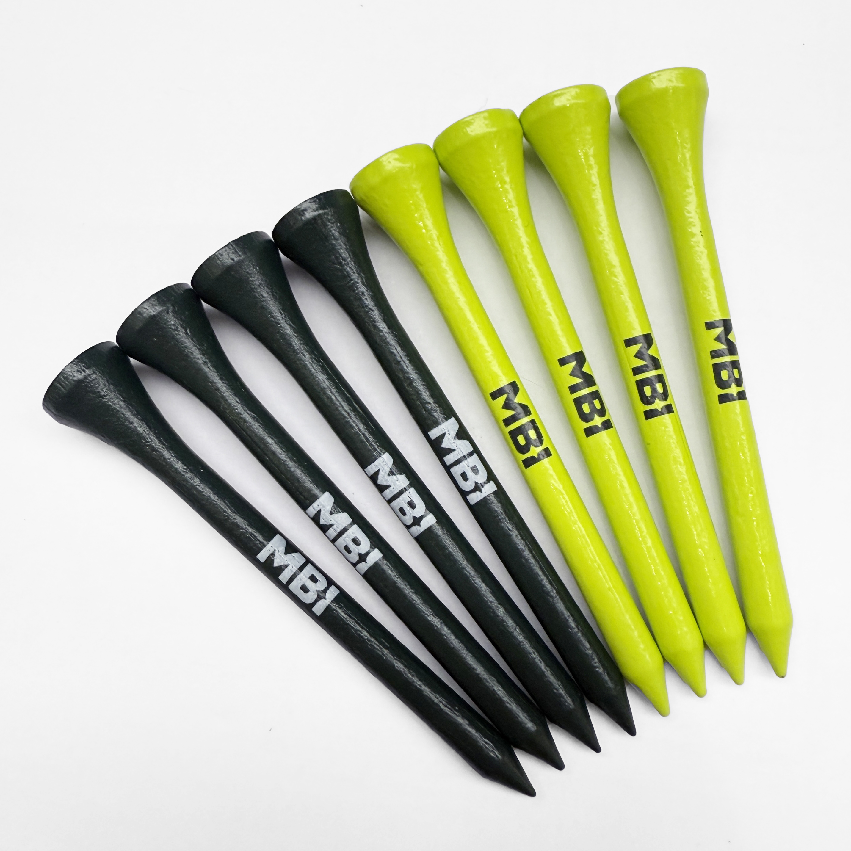Factory Customized 4 Prongs Golf Tees 70mm/83mm Bamboo With Custom Logo 1000 Tees/Bag